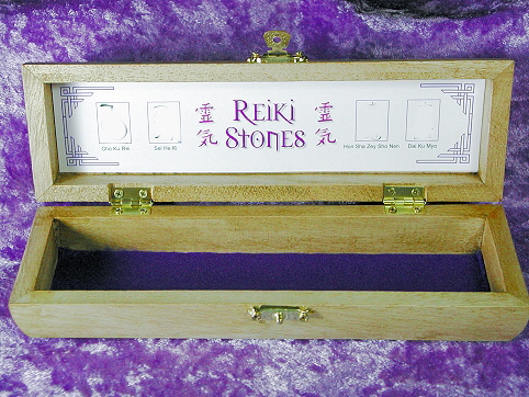 Reiki Stones Presentation/Storage Box - inner lid